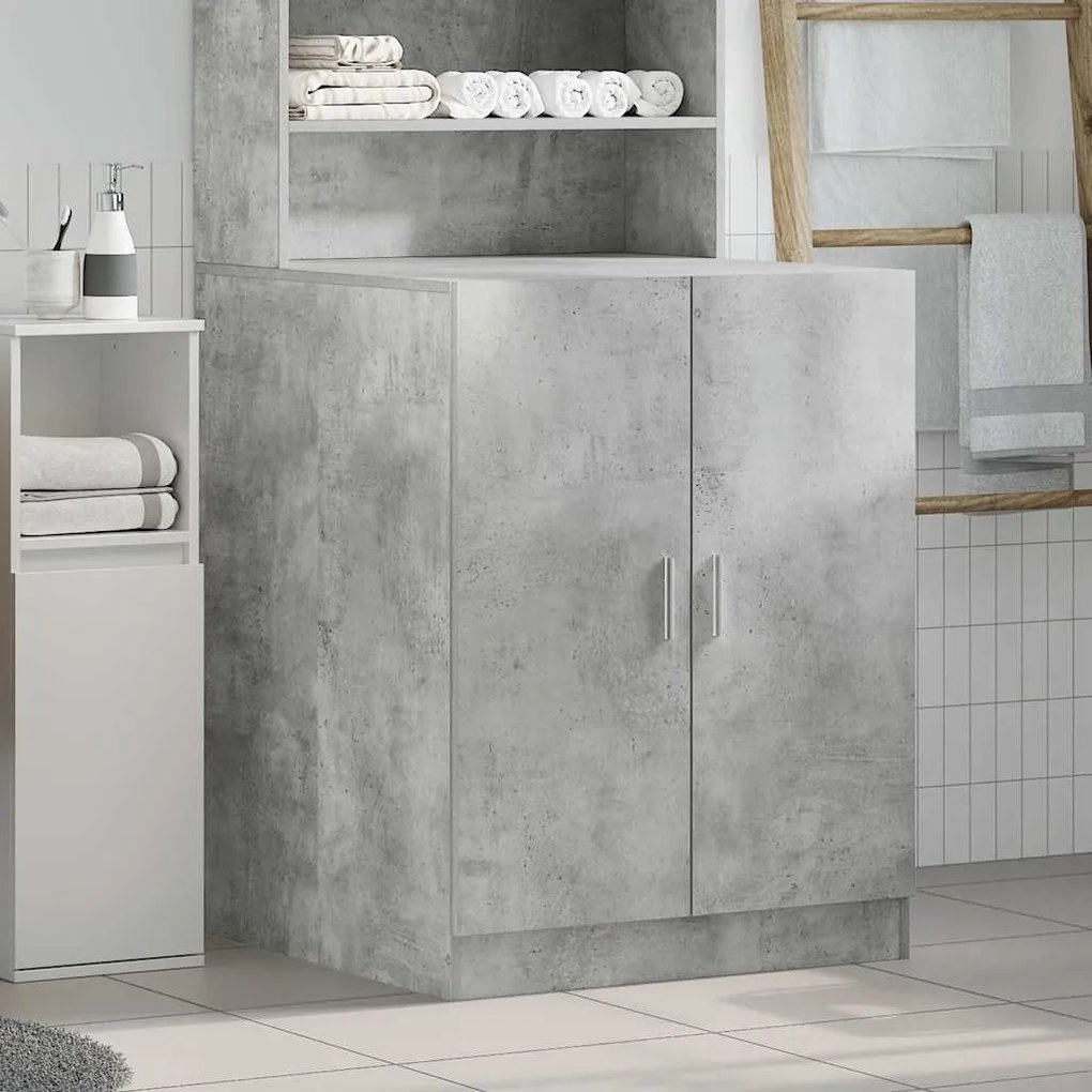 Armário máquina lavar roupa 71x71,5x91,5 cm cinzento-cimento