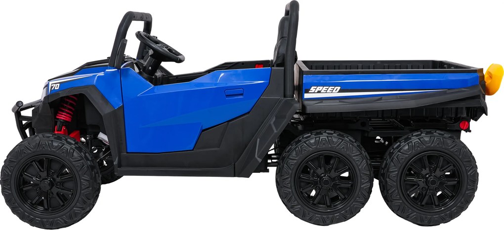 Carro elétrico para Crianças Farmer 2 lugares 24V 4x4 Truck X-POWER, Rodas de espuma EVA, Assento Couro ecológico Azul
