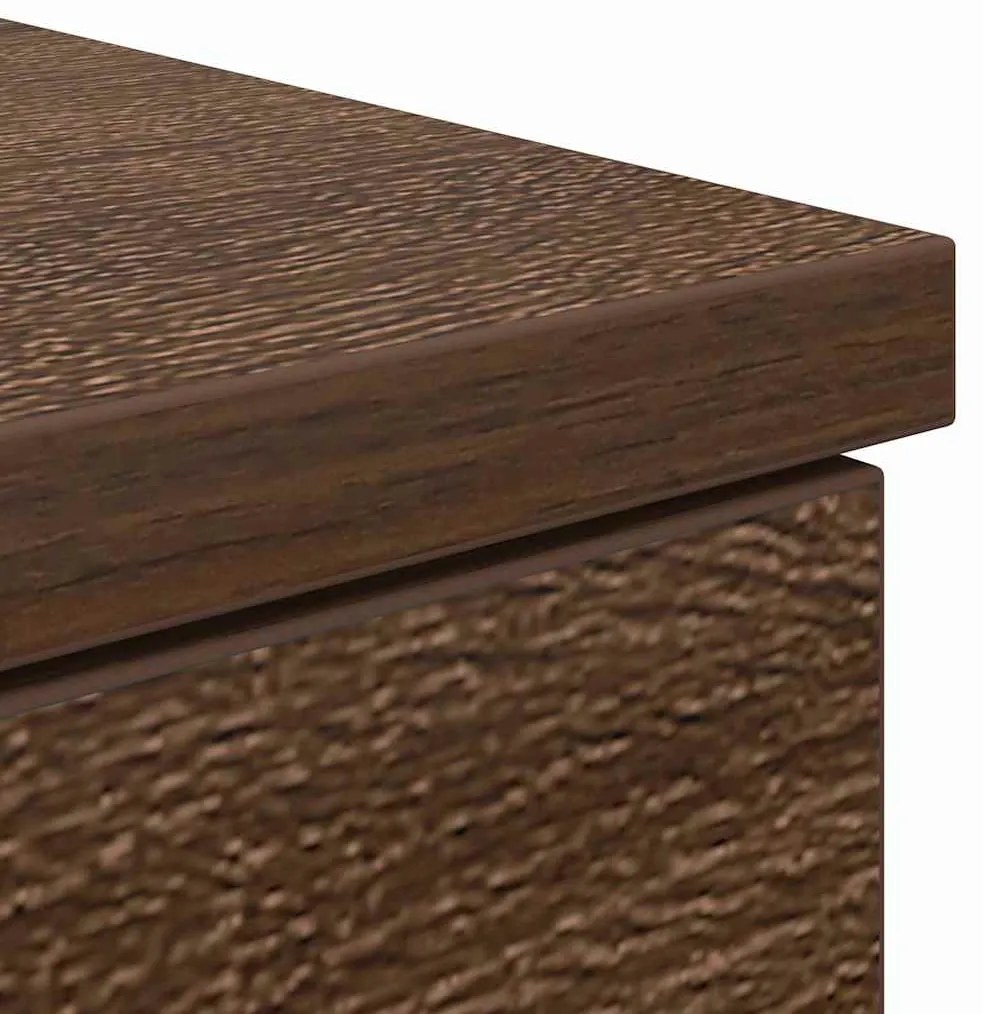 Mesa vidaXL Castanho Carvalho 140x49x76 cm em Madeira Estruturada