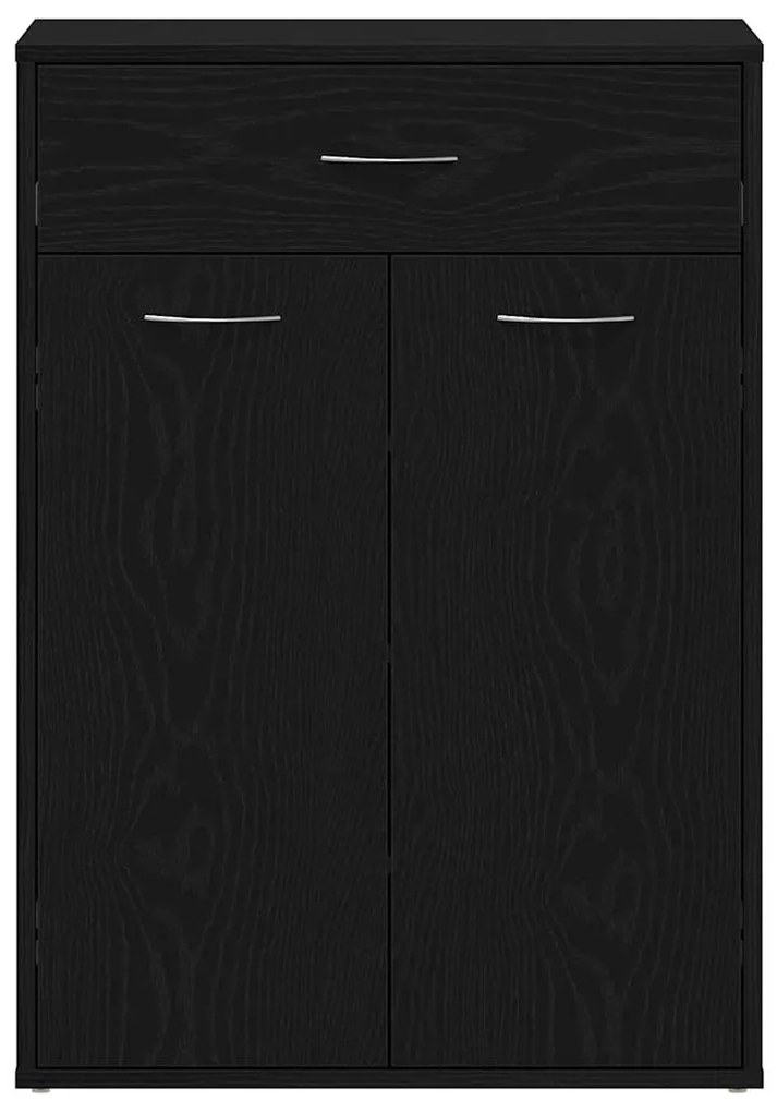 Cabide para Sapatos vidaXL Preto Carvalho 60x35x84 cm Madeira de Engen