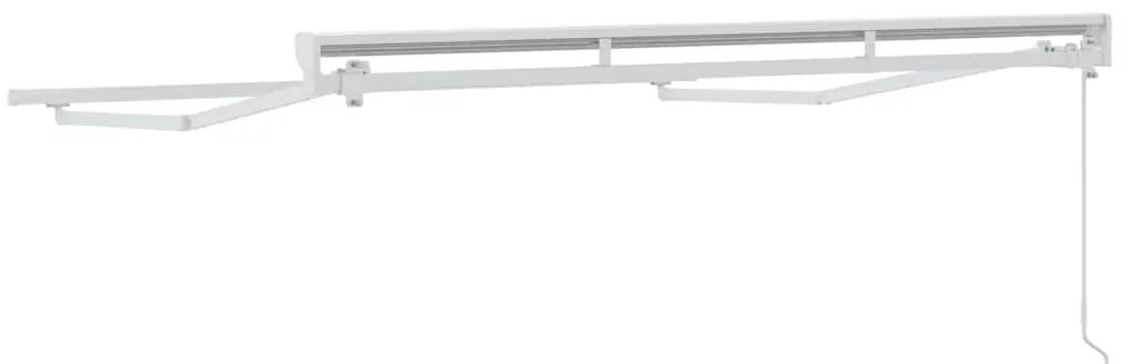 Toldo Manual Manual Branco 2.5 x 2 m Estrutura de alumínio