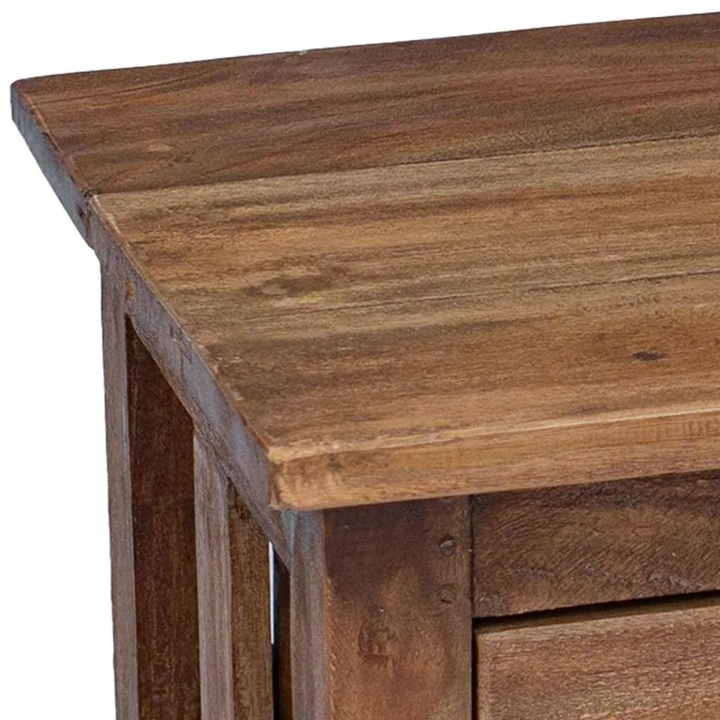 Mesa de cabeceira em madeira de mogno maciça 40x30x51 cm