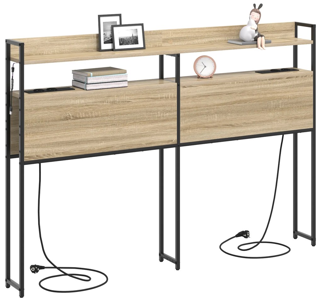 Cabeceira de armazenamento Carvalho sonoma 135 cm