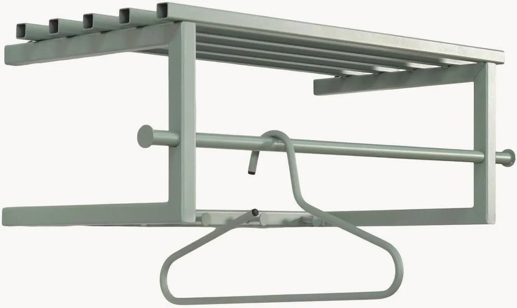 Bengaleiro de parede com prateleira para chapéus Marco