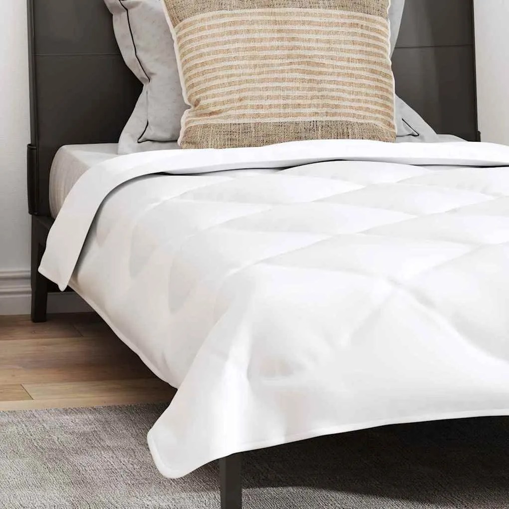 Edredão com travesseiro Branco 155 x 220 cm Microfibra