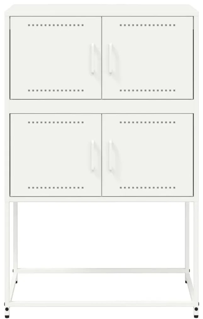 Aparador 68,5x38,5x107 cm aço branco