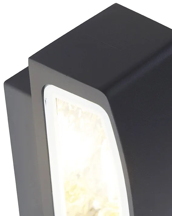 Candeeiro de parede exterior moderno grafite 14,3 cm IP44 - Latina Moderno