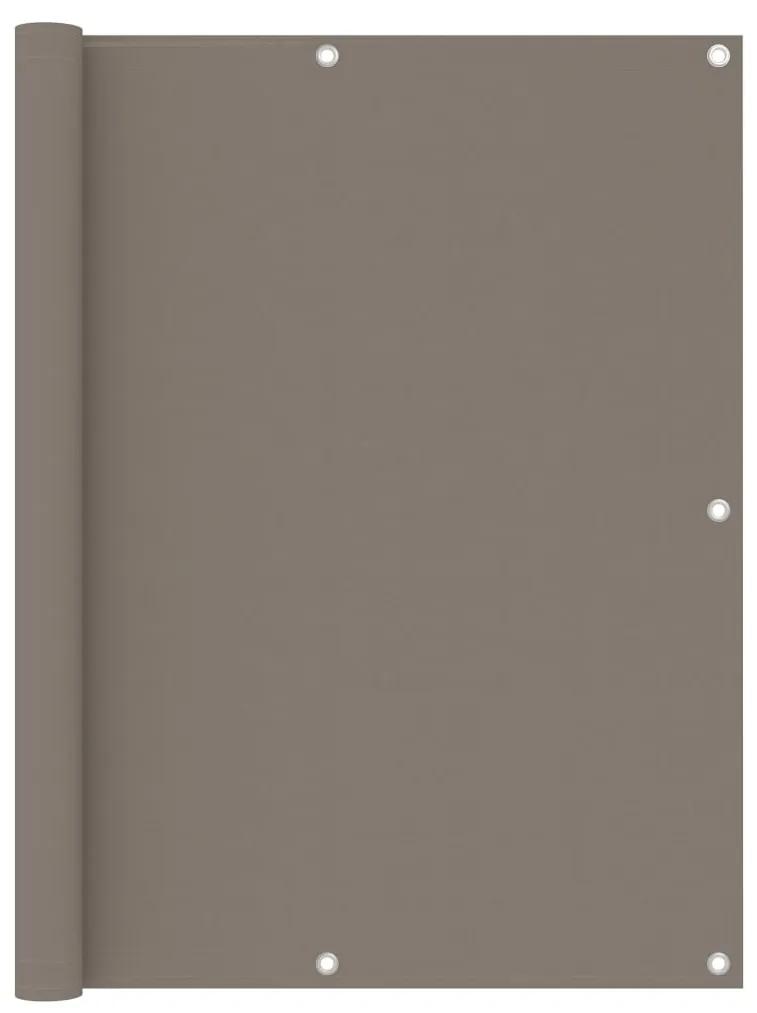 Tela de varanda 120x600 cm tecido Oxford cinzento-acastanho