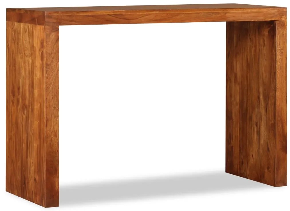 Mesa consola madeira maciça c/ acabamento a mel 110x40x76 cm