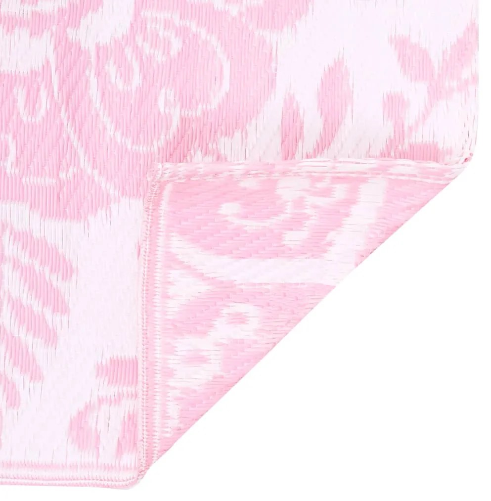 Tapete de exterior 80x150 cm ARAKIL PP cor-de-rosa