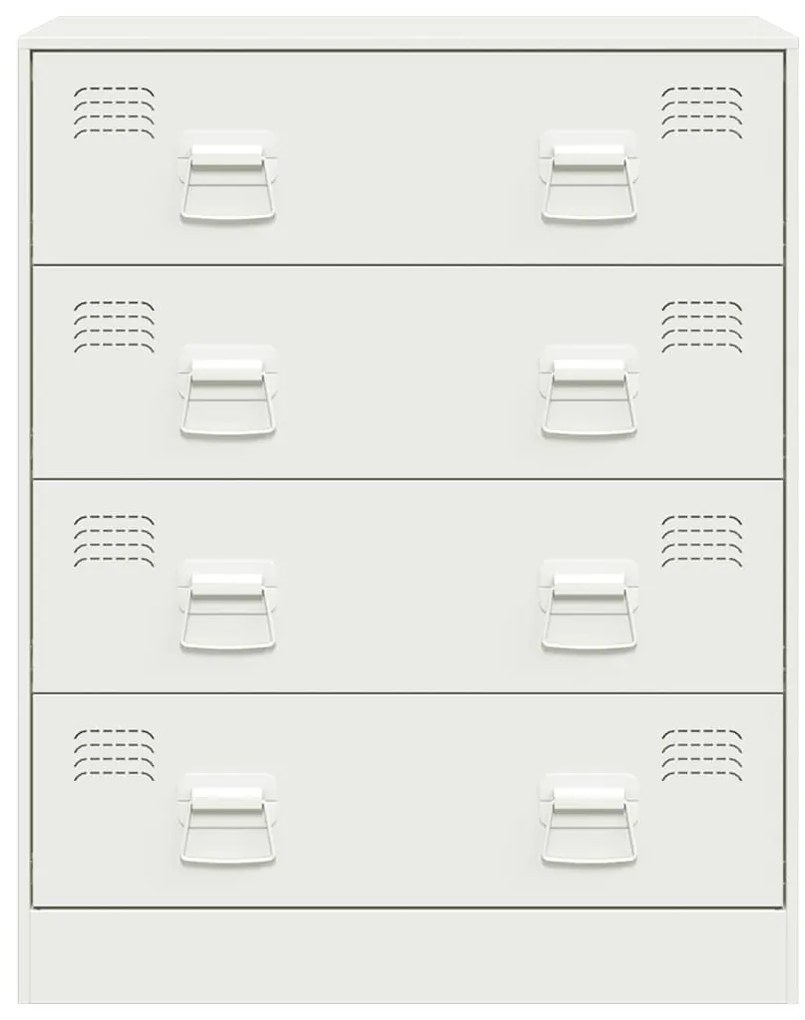 Aparador 67x39x83 cm aço branco