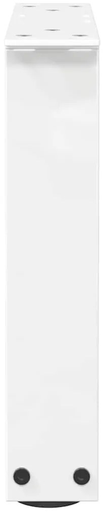Pés para mesa de centro em V, 2 peças, branco, 40x(30-31,3) cm, aço