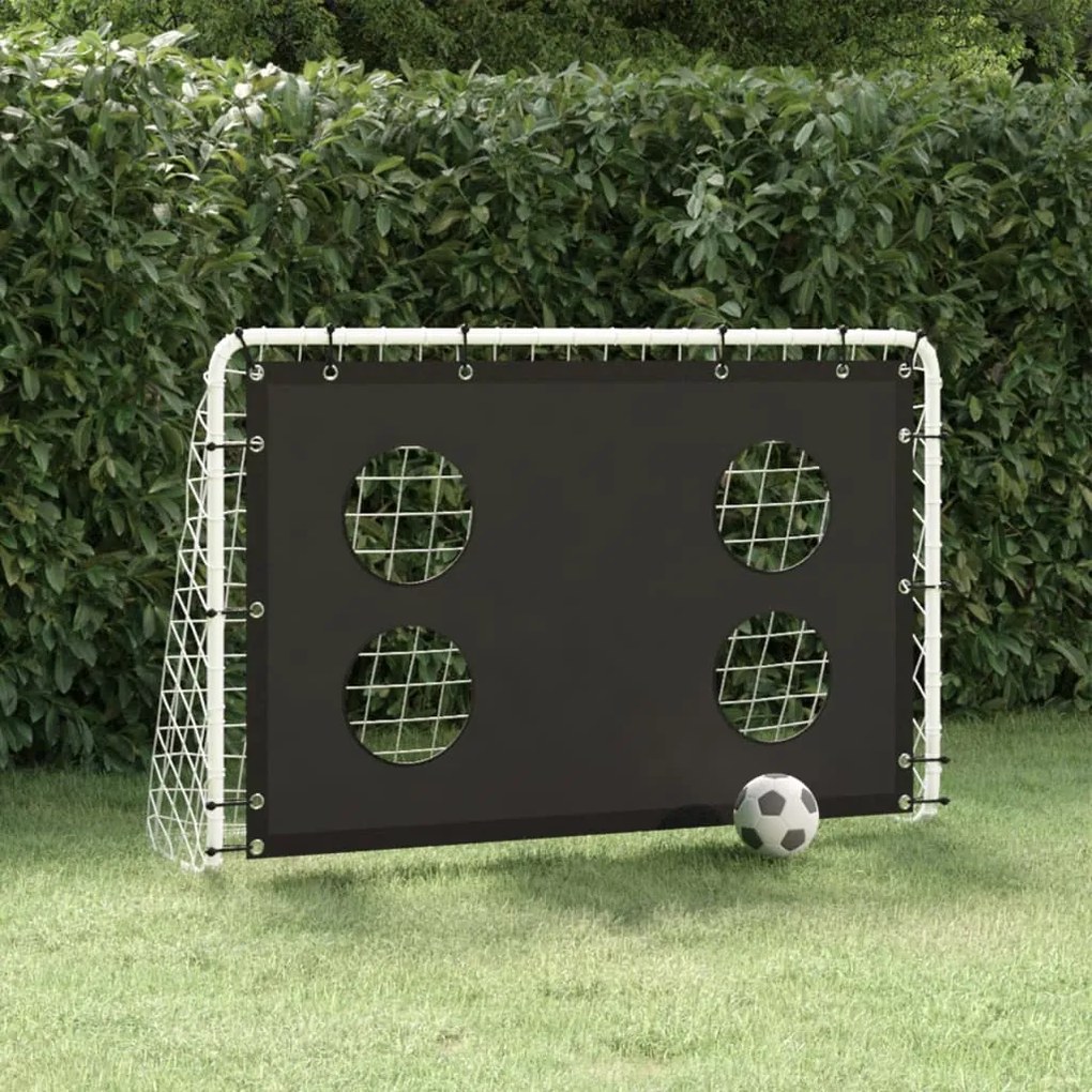 93376 vidaXL Baliza de treino para futebol com rede 184x61x122 cm aço