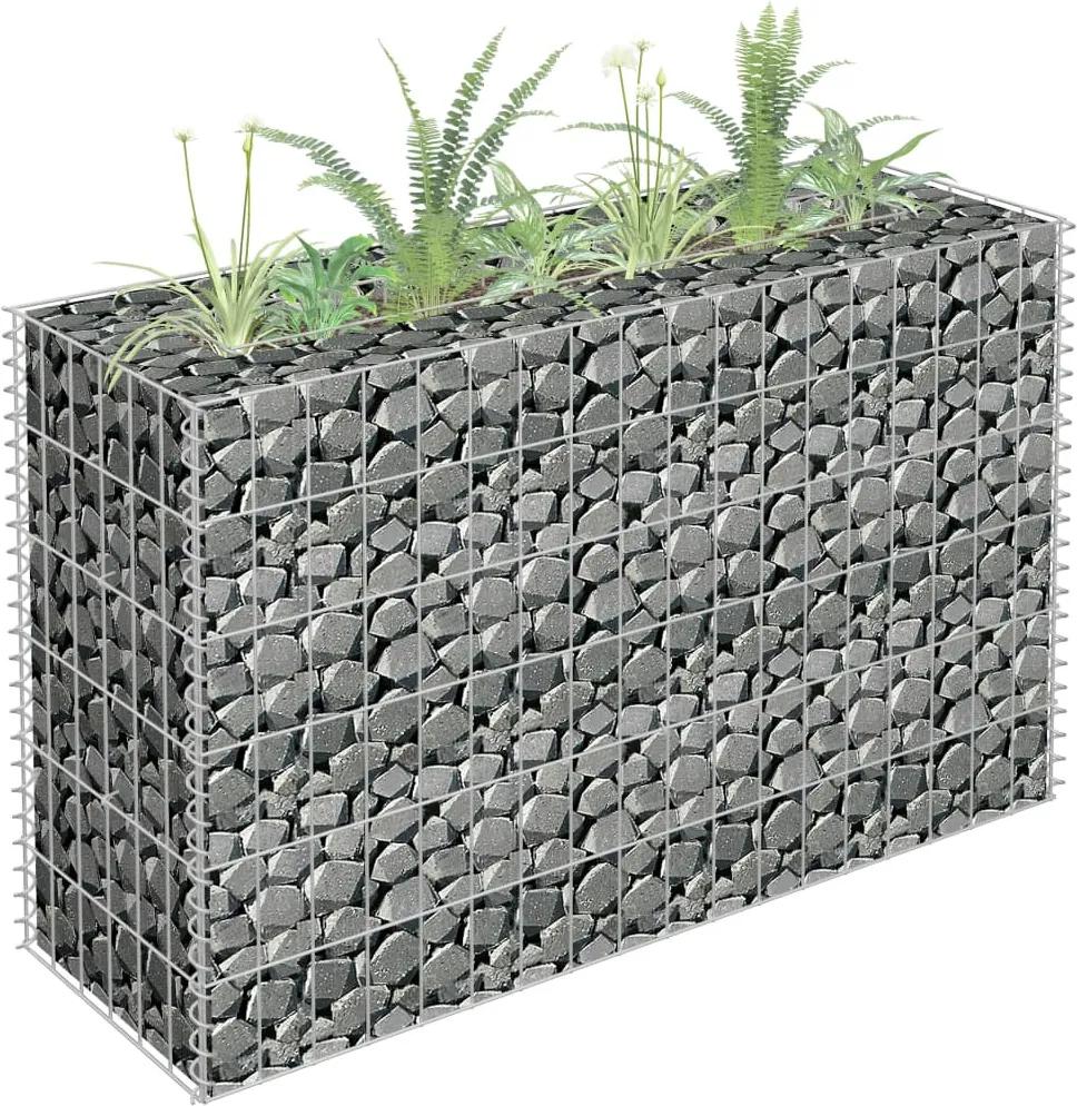 Gabião para plantas em aço galvanizado 90x30x60 cm