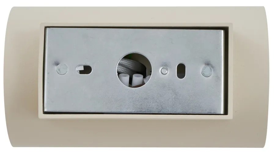 Candeeiro de Parede Moderno Bege GU10 50mm Redondo 2 Luzes - Sandy