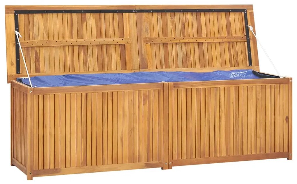 Caixa para jardim 175x50x55 cm madeira de teca maciça