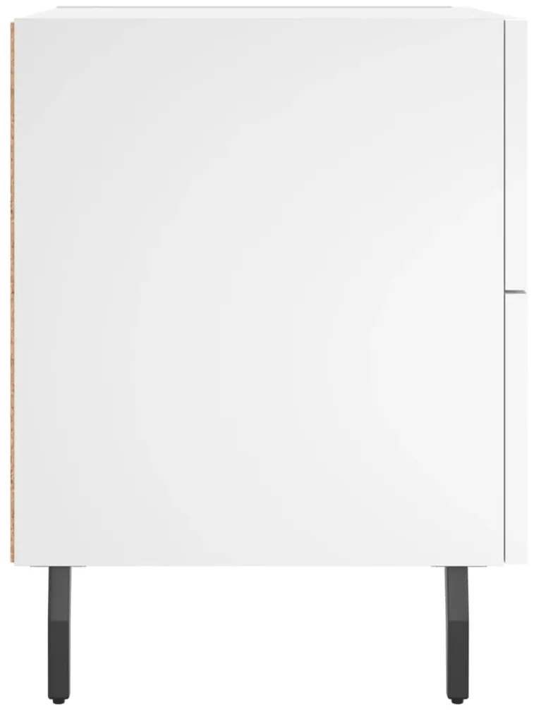 Mesa de cabeceira 40x35x47,5 cm derivados de madeira branco