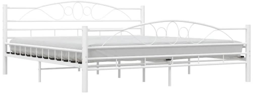 Estrutura de cama 180x200 cm metal branco