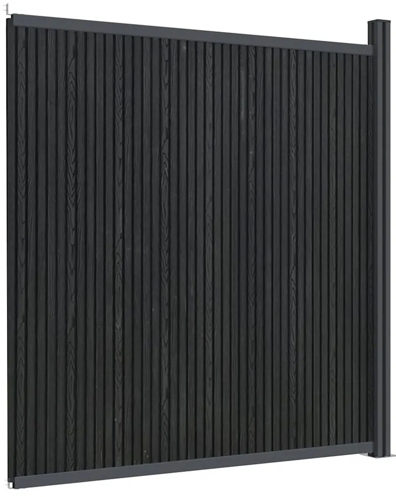 Painel de vedação WPC 173x186 cm cinza