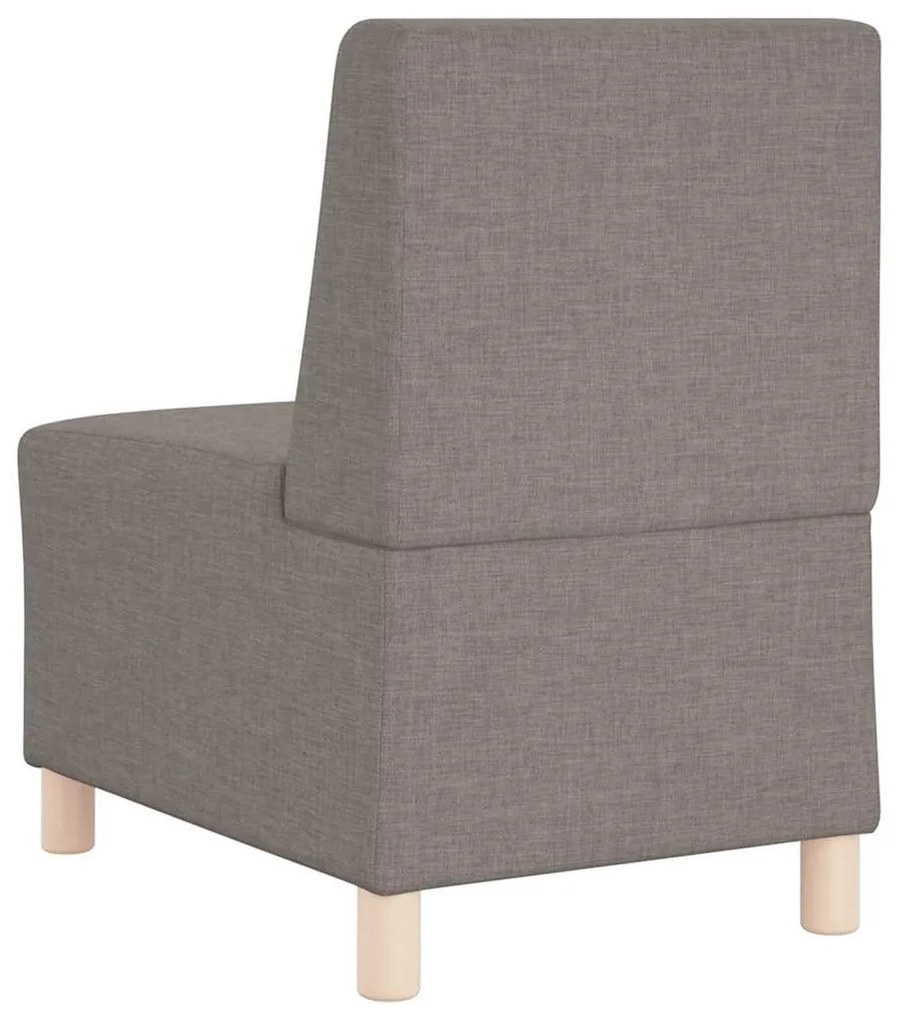 Cadeira de Sofá Cinza Claro 55 cm em Tecido 3 pcs