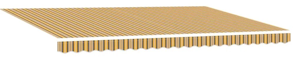 Toldo Retrátil Automático com Faixa Multicolorida LED 500x300 cm