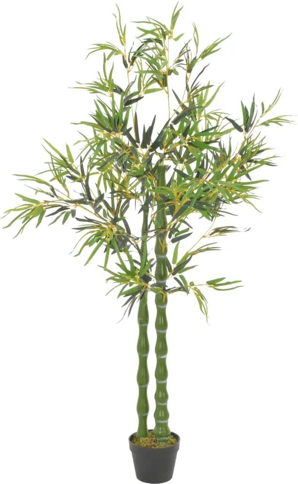 Bambu artificial com vaso verde 160 cm