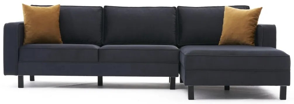 Sofá de Canto Kale – Antracite – 258x83x181 cm