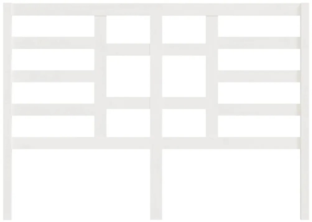 Cabeceira de cama 126x4x104 cm pinho maciço branco
