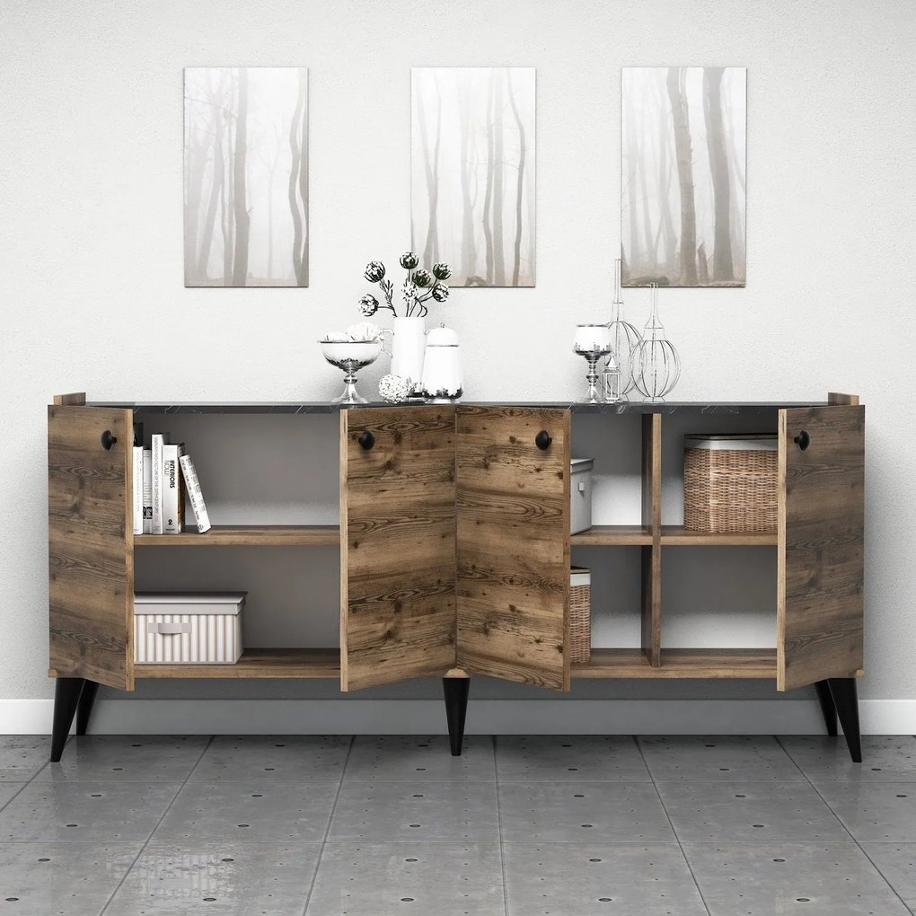 Console Lidya – Walnut – 182 cm x 82,5 cm x 41 cm
