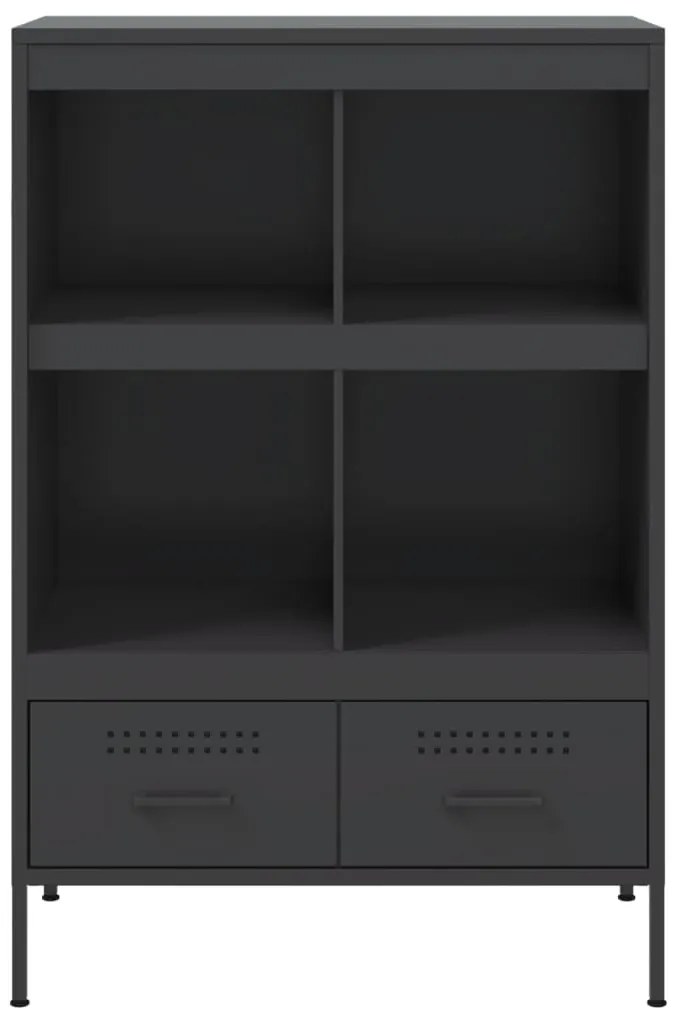 Móvel alto 68x39x101,5 cm aço preto