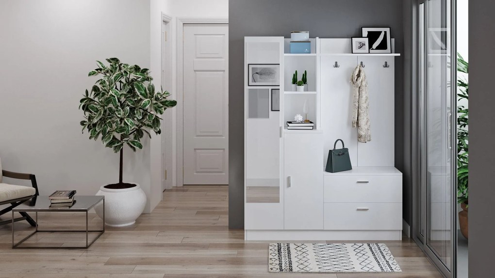 Cabideiro DD5 – Branco – 140x181,8x36,8 cm