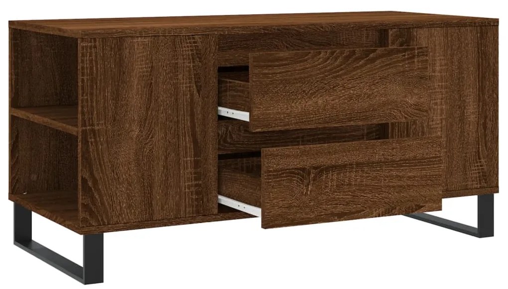 Mesa de centro derivados de madeira carvalho castanho