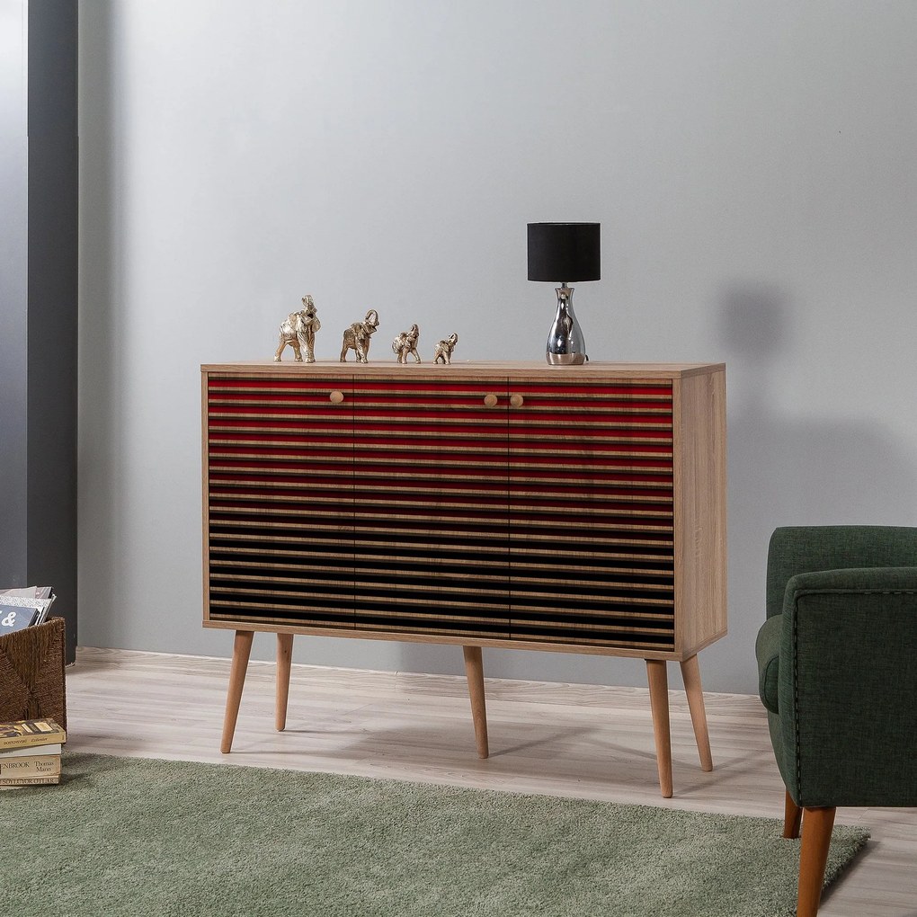 Console Mega – Carvalho Sonoma – 120 cm x 90 cm x 36 cm