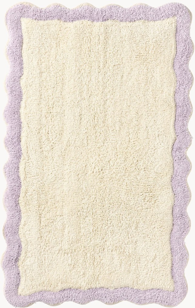 Tapete de banho de algodão Scallop