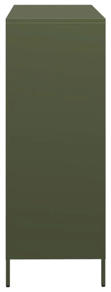 Móvel alto 101,5x39x103,5 cm aço verde azeitona