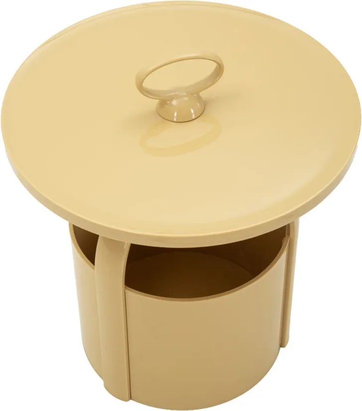 MESA DE APOIO IRIS Ø 44X43 CM CREME