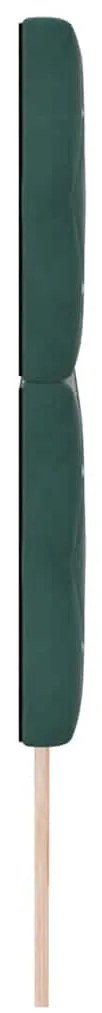 Cabeceira LED verde escuro 90 cm veludo