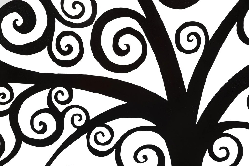 PAINEL DE PAREDE DE FERRO TRÊS PLUS 100X1X100 CM PRETO