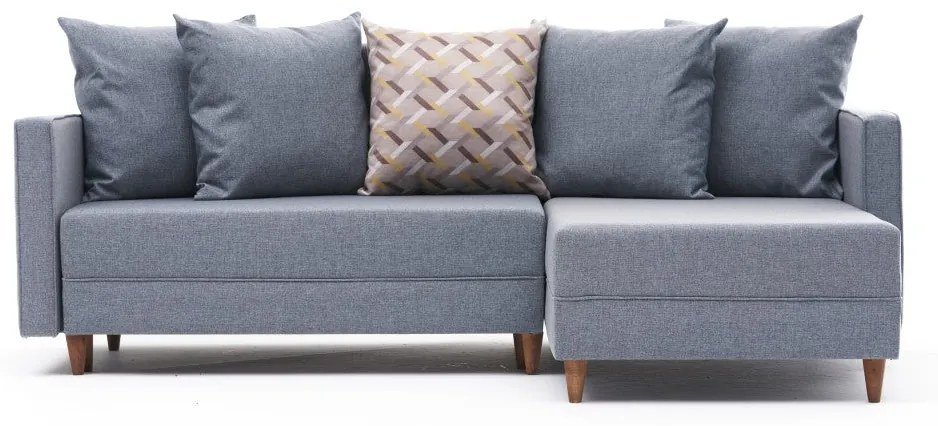 Sofá-Cama de Canto Aydam – Azul – 215x80x150 cm