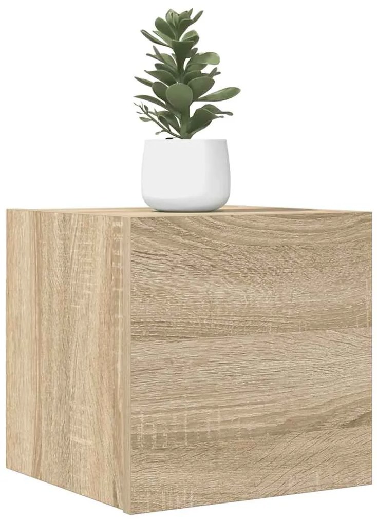 Móveis de TV de parede 2 pcs 30,5x30x30 cm carvalho sonoma