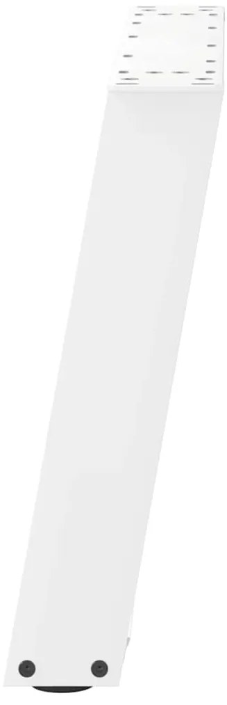 Pés para mesa de centro em forma de U, 2 peças, branco, 50x (42-43) cm