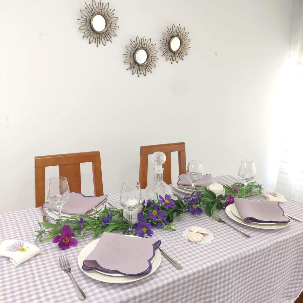Toalha de Mesa Linho ROL Íris Renda