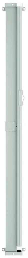 Toldo lateral retrátil para pátio 200x600 cm castanho
