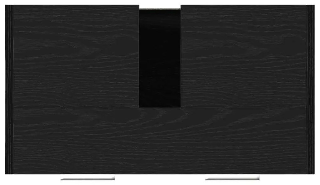 Móvel lavatório 60x33x60 cm derivados madeira carvalho preto