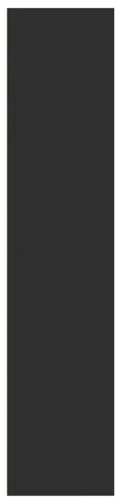 Armário alto 30x41x185 cm derivados de madeira preto