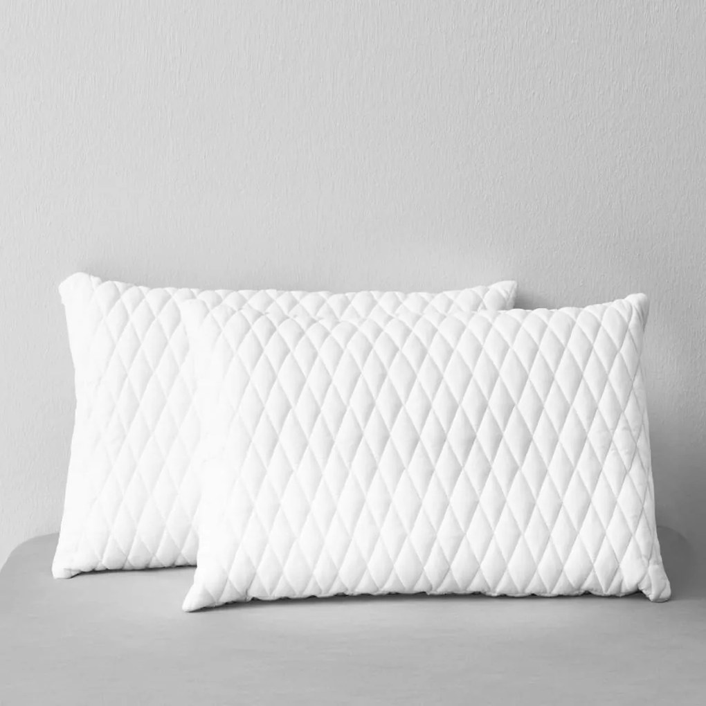 282821 vidaXL Travesseiros 2 pcs 60x40x14 cm espuma de memória