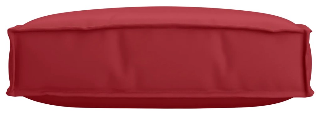 Almofada de Palete para Assento Bordô 60x60x12 cm Tecido Oxford