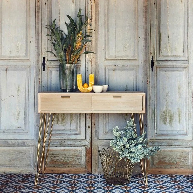 Consola Dourada Copenhaga 90x80cm