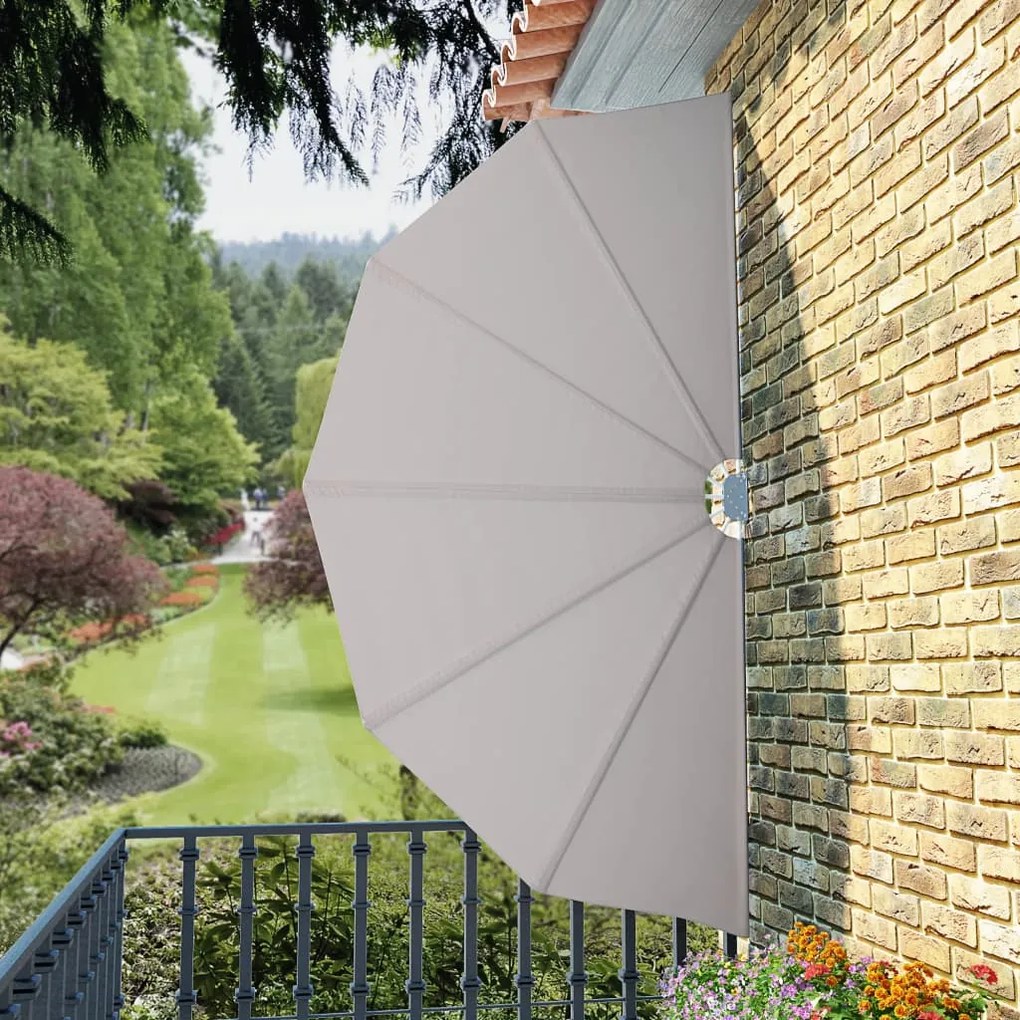 Toldo lateral dobrável para terraço 160 cm creme