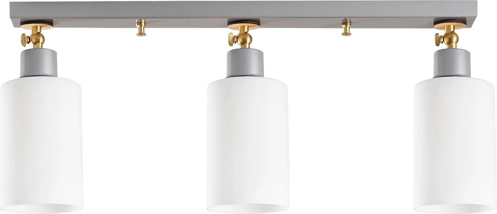 Candeeiro de Teto Balcova – Prateado – Diâmetro 64 cm x Altura 25 cm